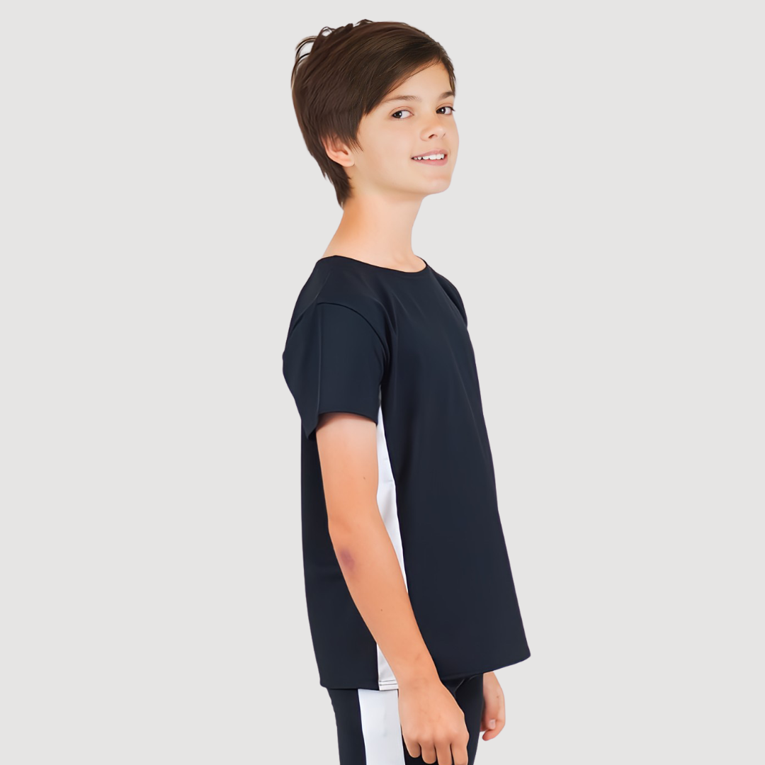 Boys T-Shirt with Side Panels - U1009 | RD Dance Costumes & Uniform