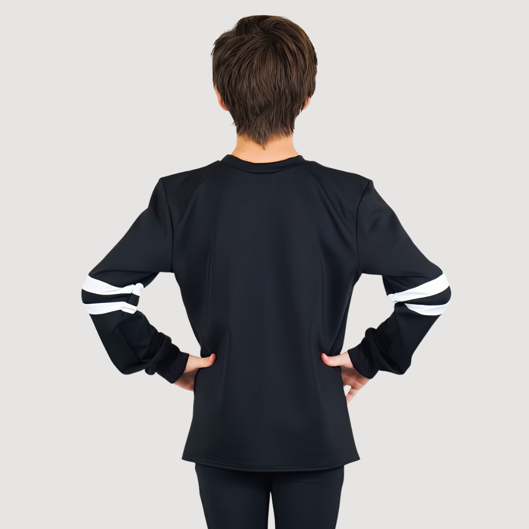 Boys Jumper with Sleeve Inserts - U1008 | RD Dance Costumes & Uniform