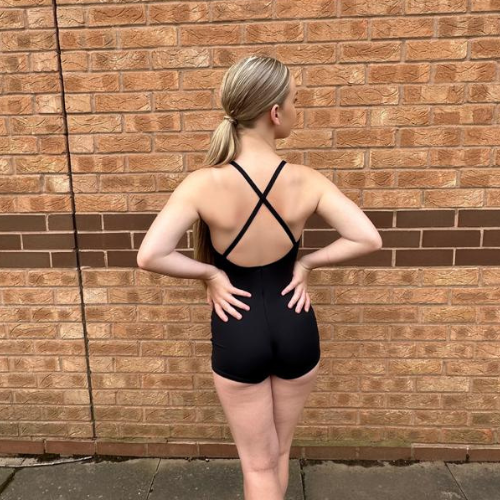 Camisole Cross Back Low Back Unitard | RD Dance Costumes & Uniform