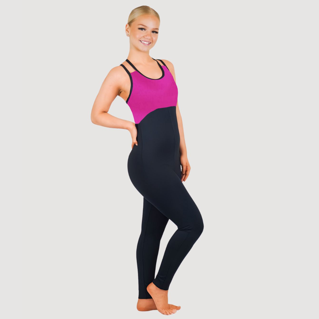 Double Cross Back Catsuit - U5654CAT