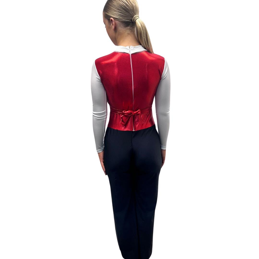 Red Sequin Suit Themed Costume