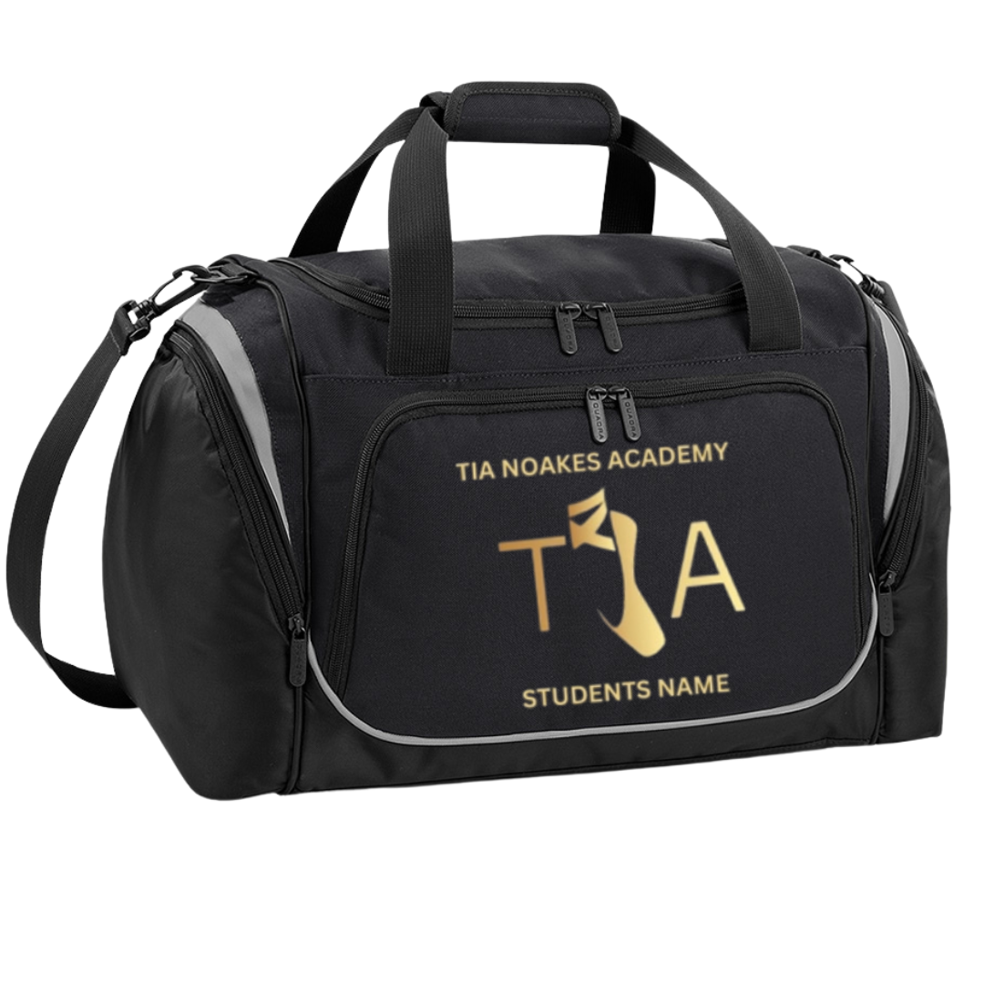 Tia Noakes Academy Personalised Locker Bag (Black/Light Grey) - RDQS277