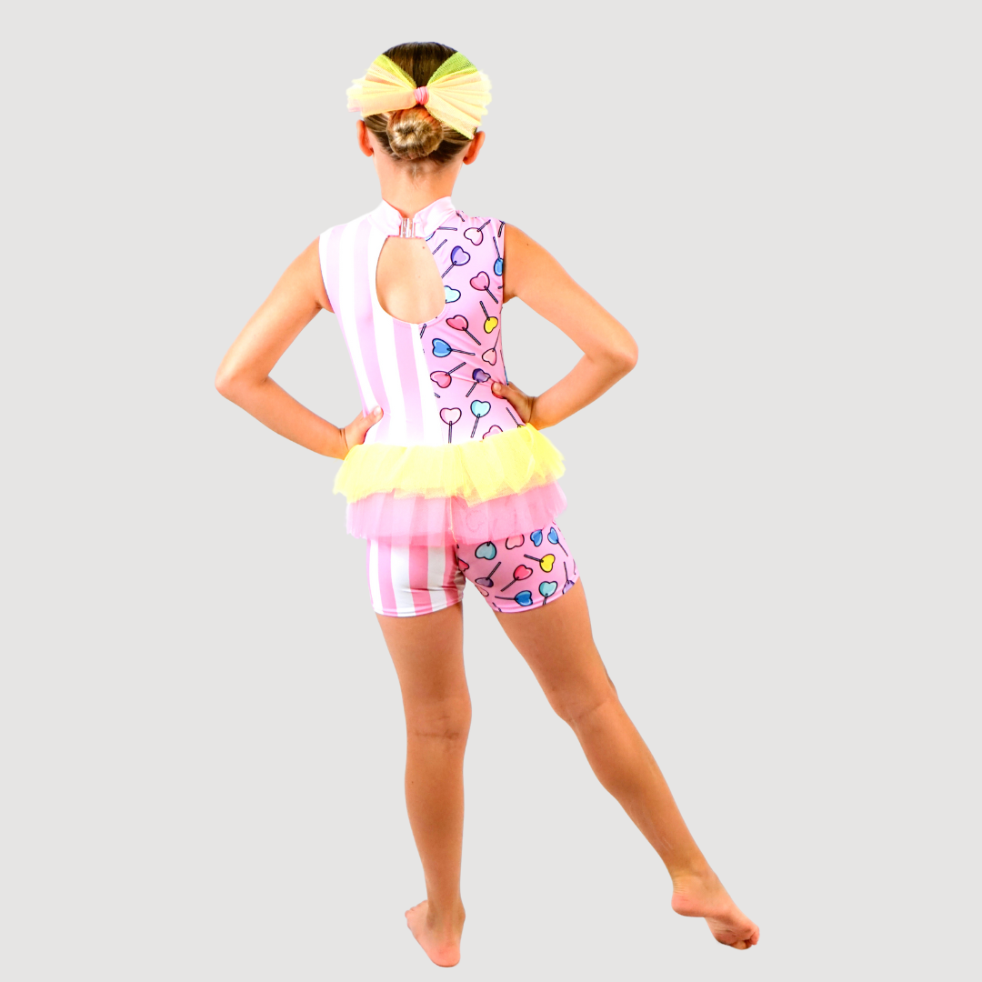 'Candy Pop' Tutu Unitard (MTO) - RD Dance Costumes & Uniform