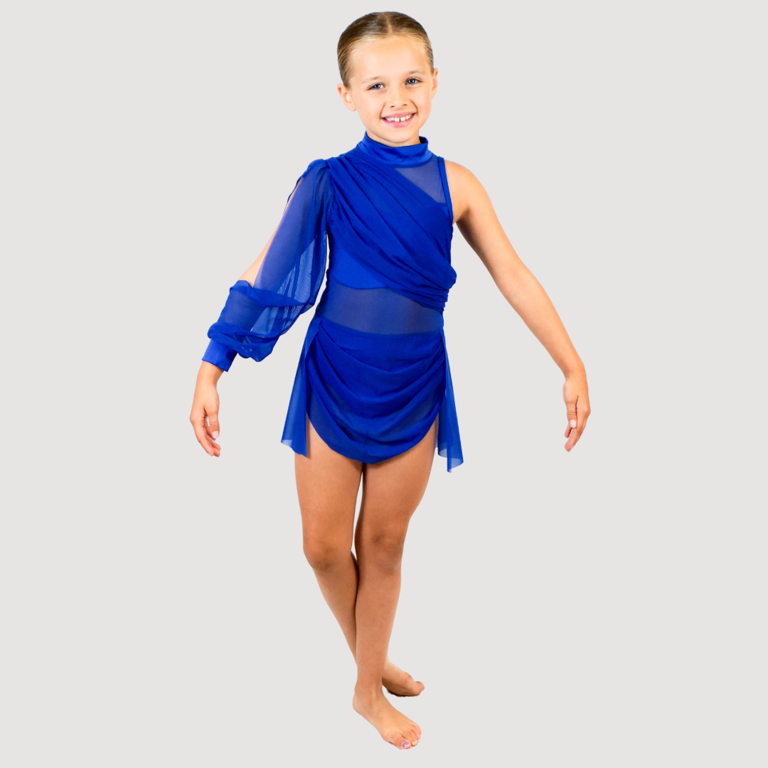 'Bliss' Royal Blue Lyrical Dress (MTO) - RD Dance Costumes & Uniform