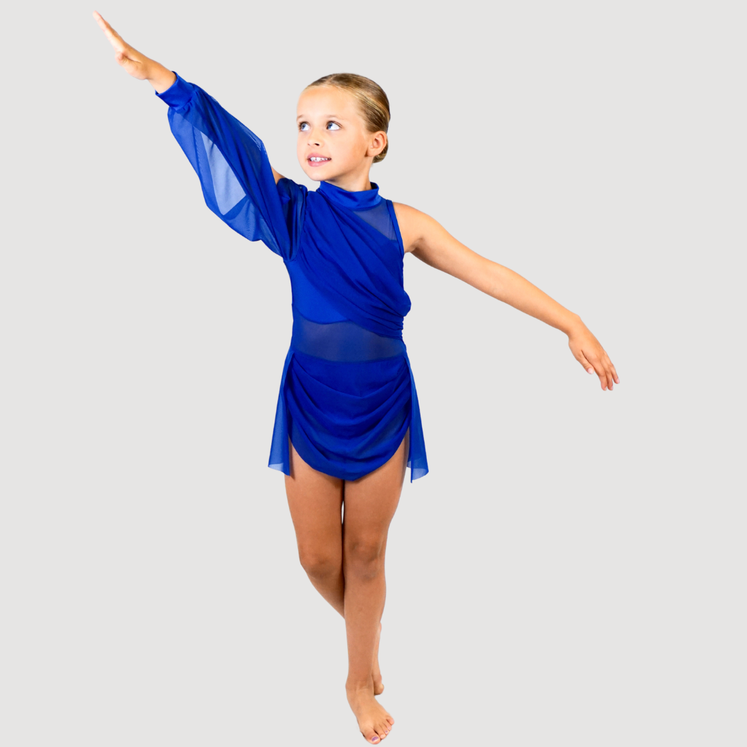 'Bliss' Royal Blue Lyrical Dress (MTO) - RD Dance Costumes & Uniform