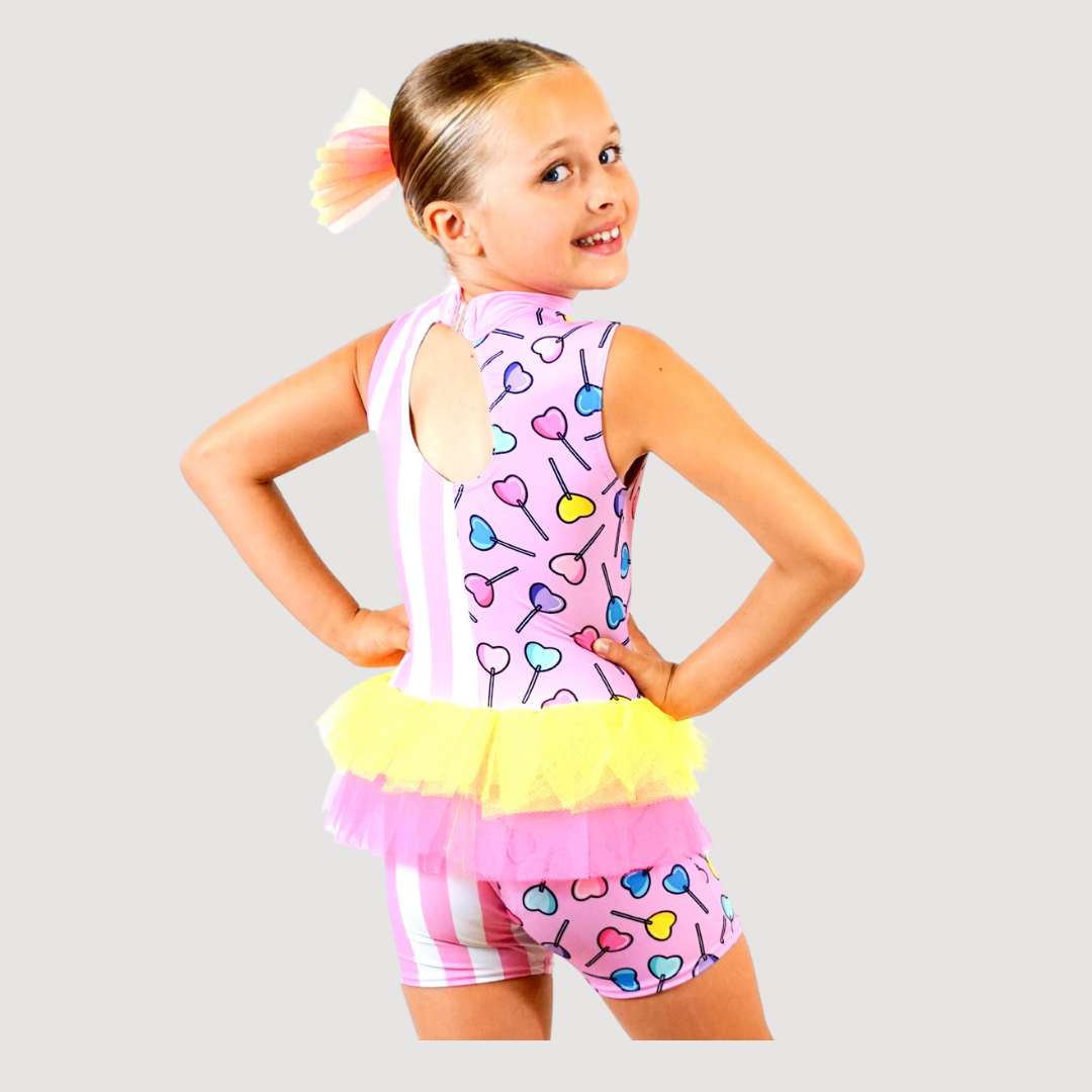 'Candy Pop' Tutu Unitard (MTO) - RD Dance Costumes & Uniform