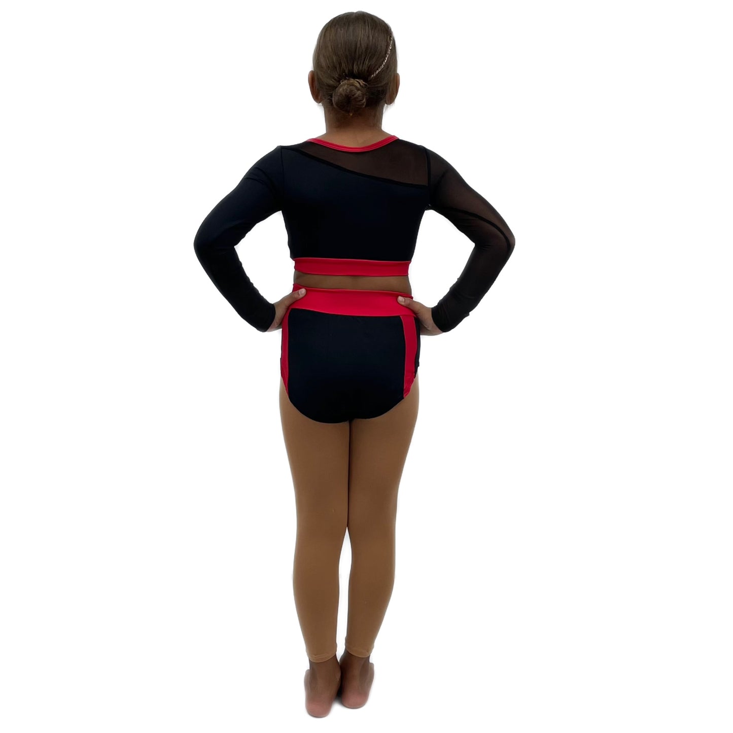 Red & Black Mesh Two Piece | Razzle Dazzle Nuneaton