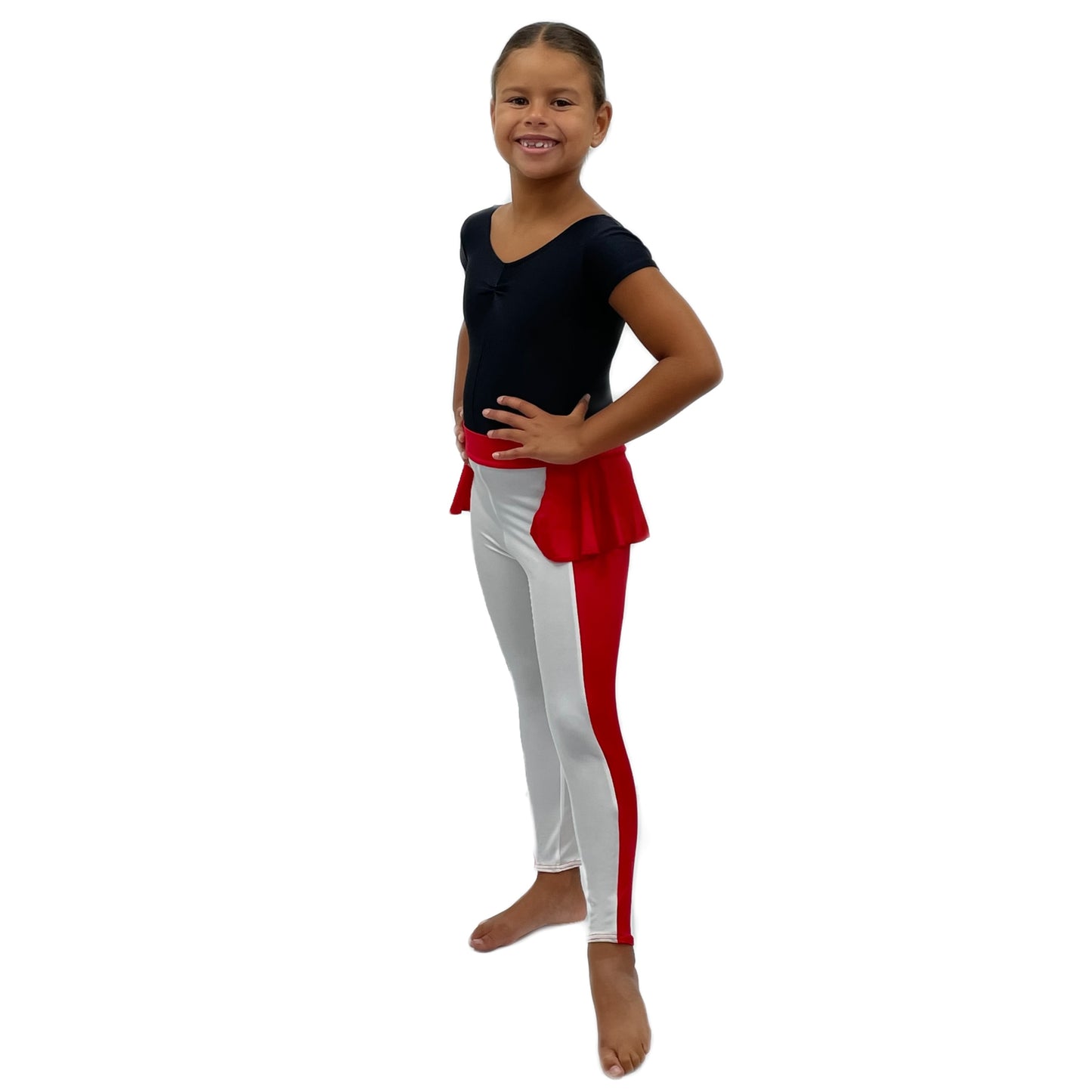 Red & White Leggings | Razzle Dazzle Dancewear