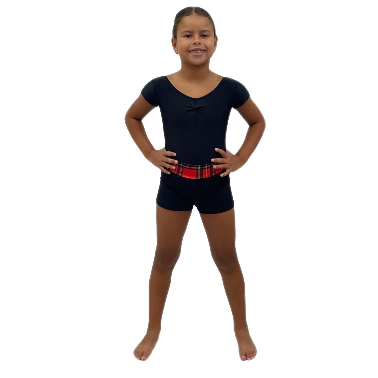 Tartan & Black Shorts | Razzle Dazzle Dance Costumes