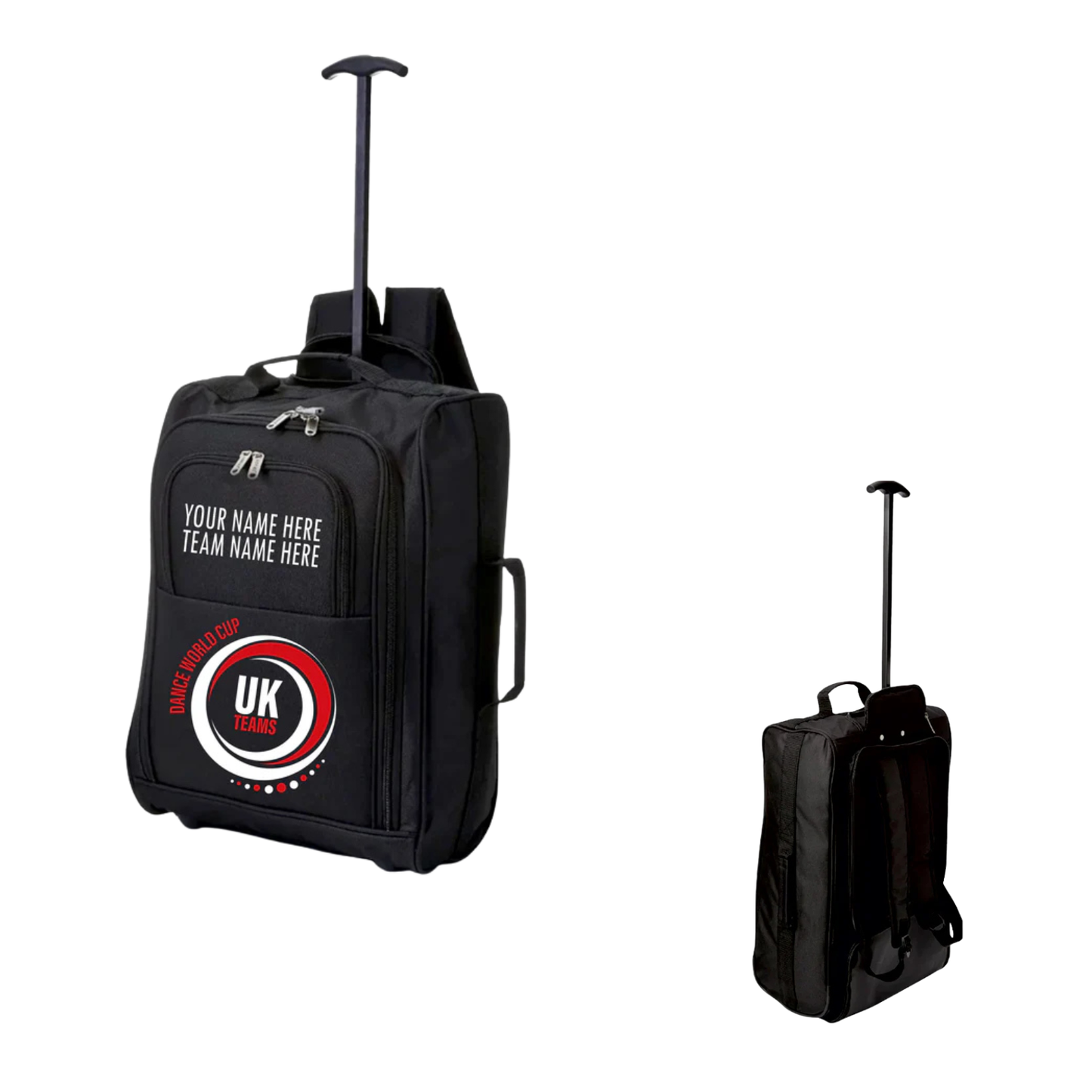 Dance World Cup UK Teams Personalised Backpack Trolley Bag