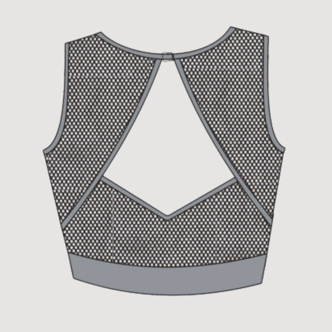 The Core Dance Company Mesh Crop Top - RD9241