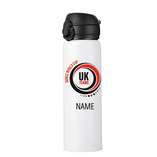 Dance World Cup UK Teams Sublimated Pop Lid Bottle