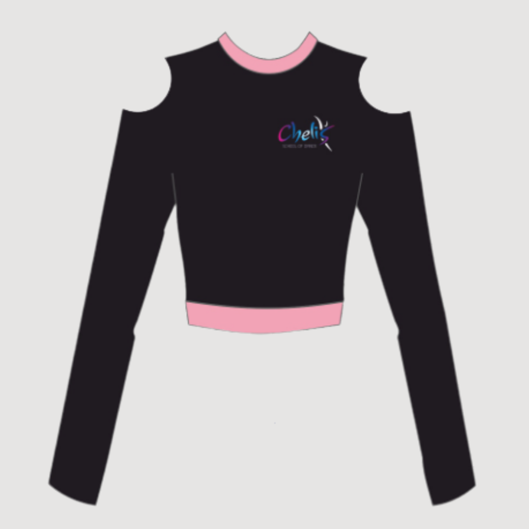 Chelis Long Sleeved Crop Top - U5570