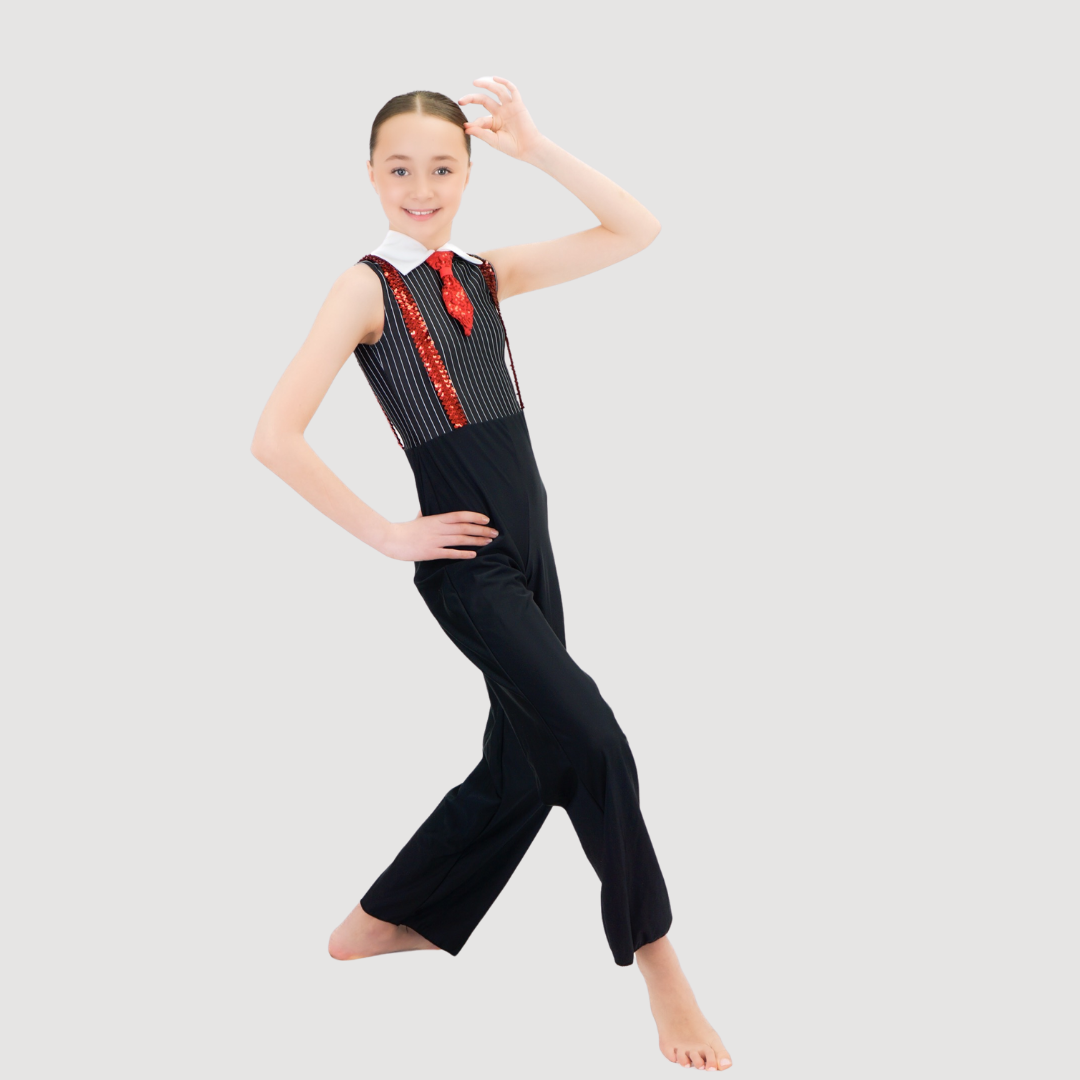 'Bugsy' Jazz Catsuit with Tie & Braces (MTO)