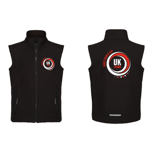 Dance World UK Teams Cup Soft Shell Gilet