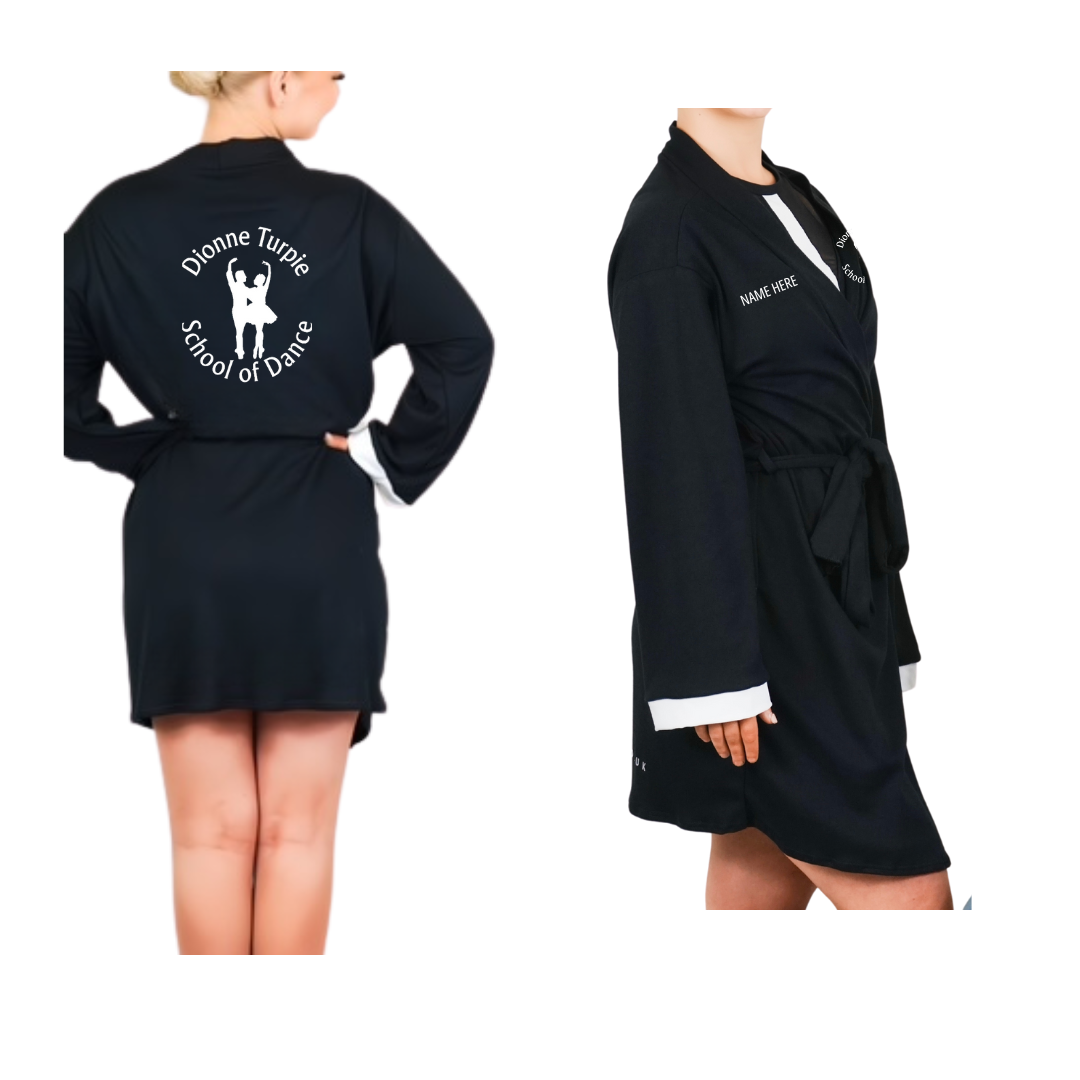 Dionne Turpie Dressing Gown (Black) - RD5990