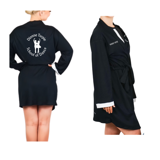 Dionne Turpie Dressing Gown (Black) - RD5990