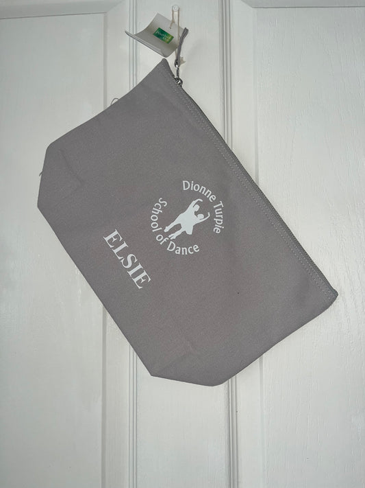 Dionne Turpie Canvas Accessory Bag (Black/Light Grey) - RDW540
