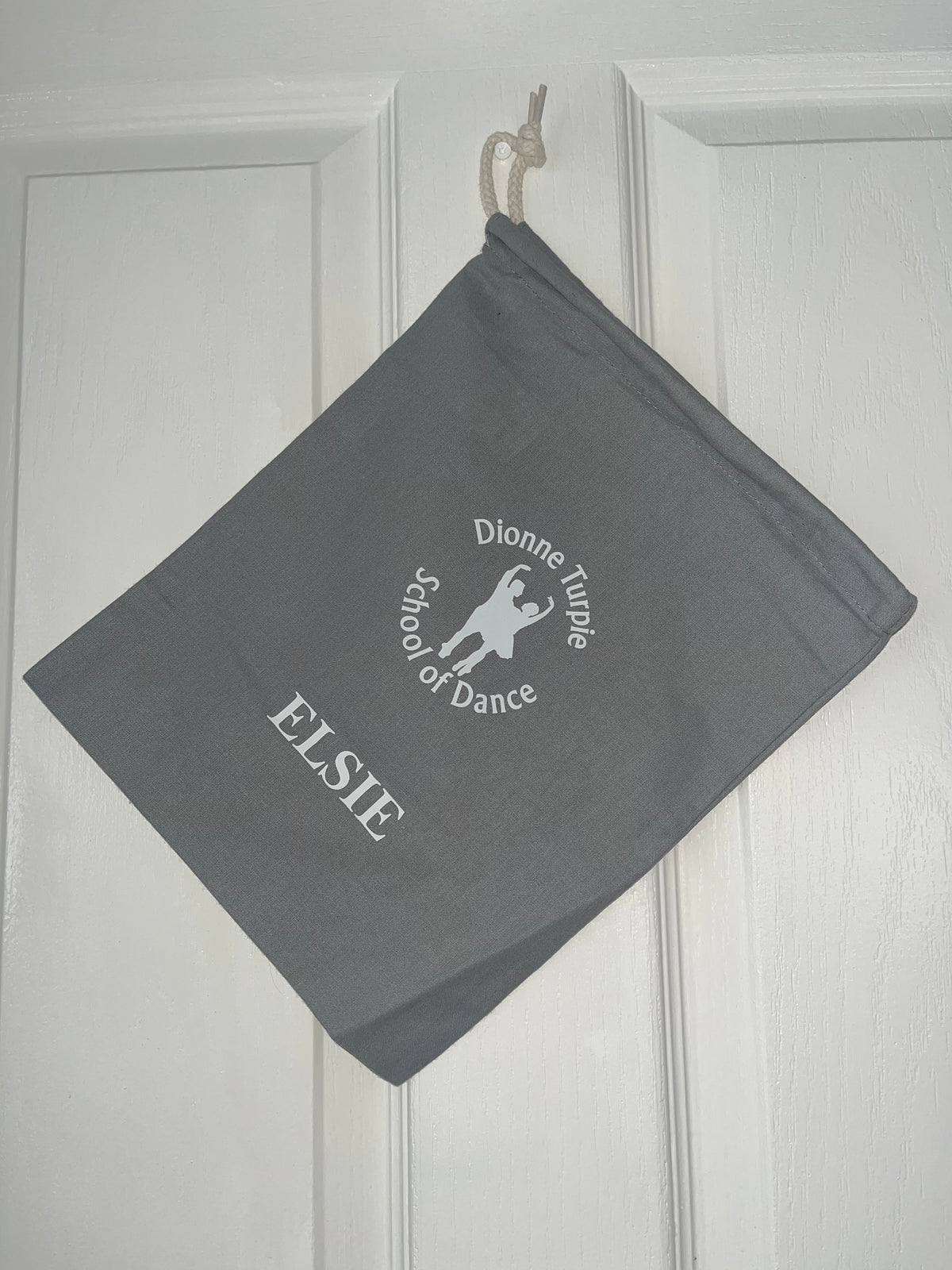 Dionne Turpie Cotton Stuff Bag (Black /Pure Grey)- RDW115
