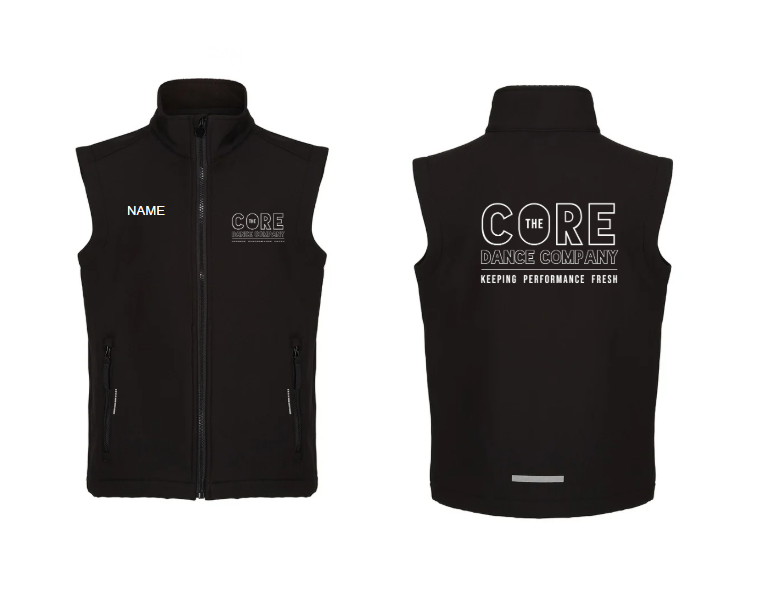 The Core Dance Company Soft Shell Gilet - RDRG331
