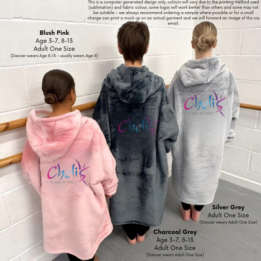 Chelis Hooded Blanket (Blush Pink) - RDBH101