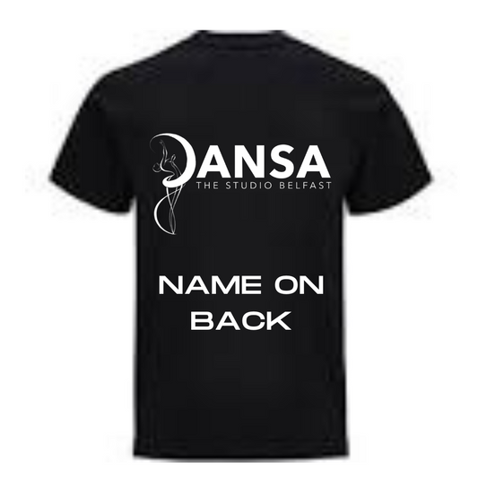 Dansa The Studio Belfast Black T-Shirt | Razzle Dazzle Dance Costumes