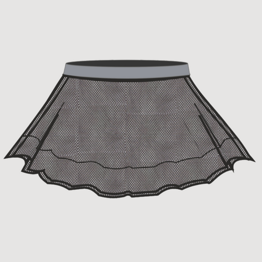 The Core Dance Company 4 Layer Grey Net Tutu Skirt -