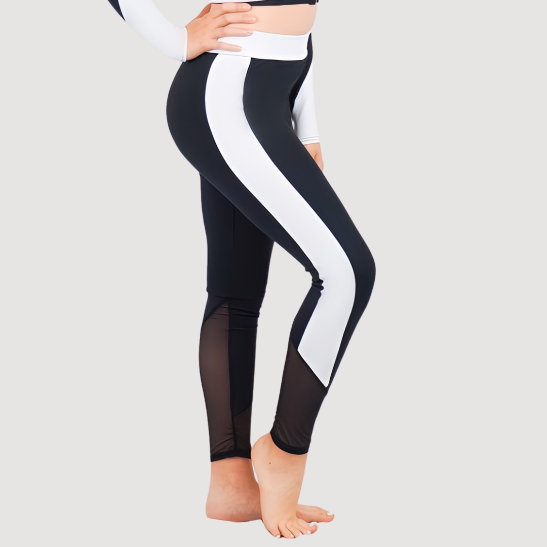 Leggings with Panel & Mesh Inserts - U5579 | RD Dance Costumes & Uniform