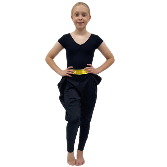 Black & Gold Harem Trousers | Razzle Dazzle Dance Costumes