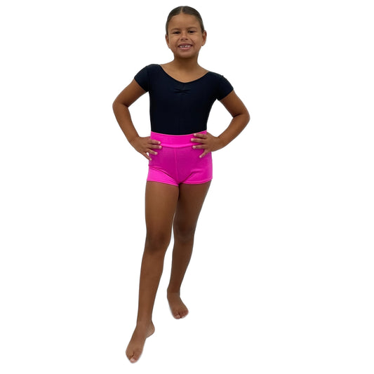 Hot Pink Lycra Shorts | Razzle Dazzle Dancewear 