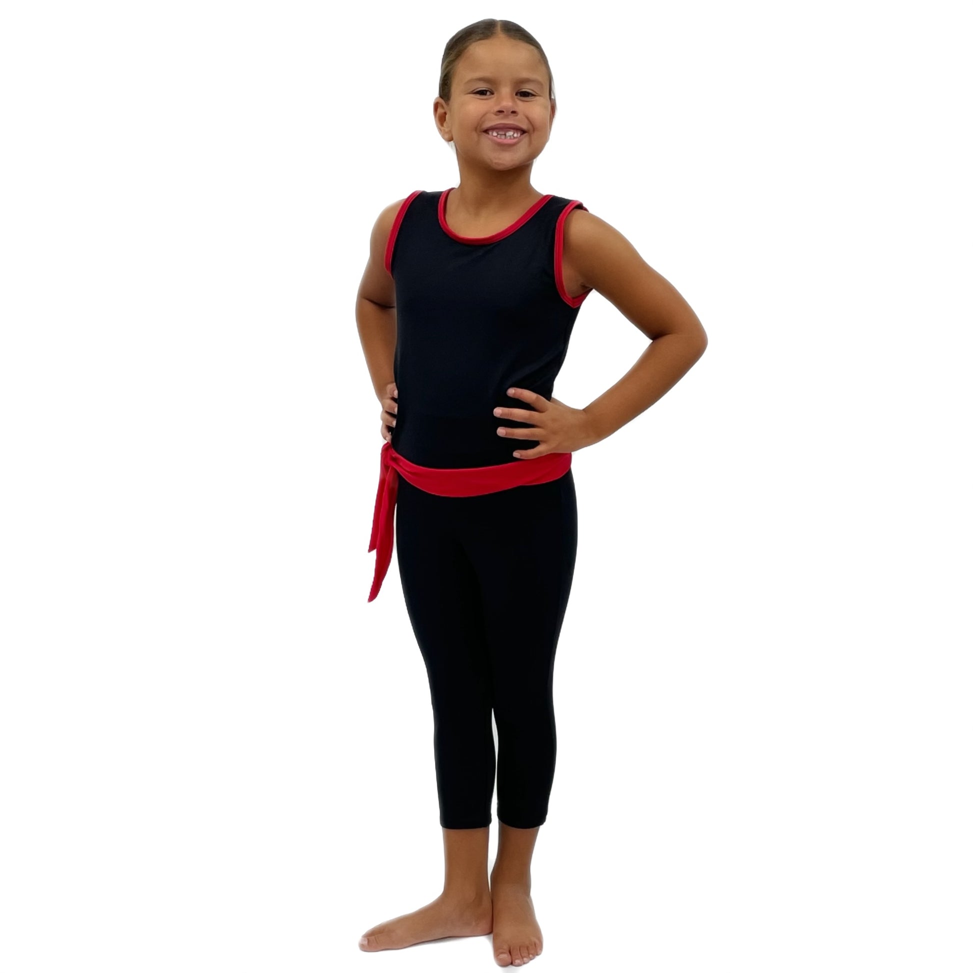 Red & Black Vest Top | Razzle Dazzle Dance Costumes