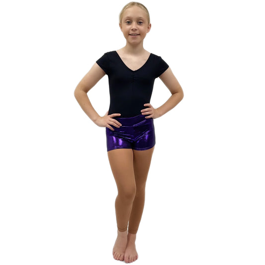Purple Shine Hot Pants | Razzle Dazzle Dance Costumes