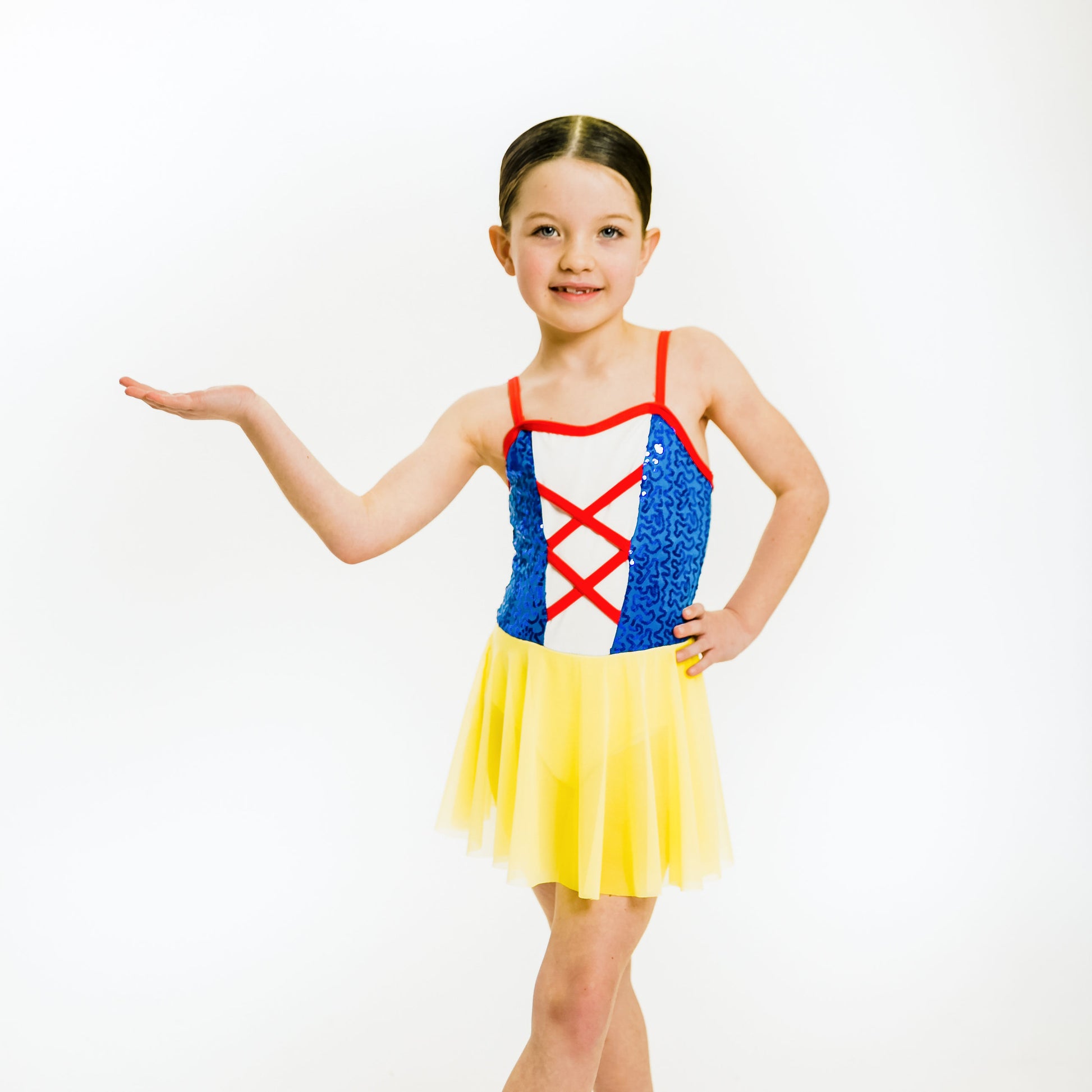 Kids Girls Dress Dance Dancewear Ballet Leotard Gymnastics Costume Color Block E - Foto 8