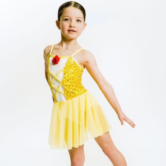 Princess 'Belle' Lyrical Costume (MTO) - RD Dance Costumes