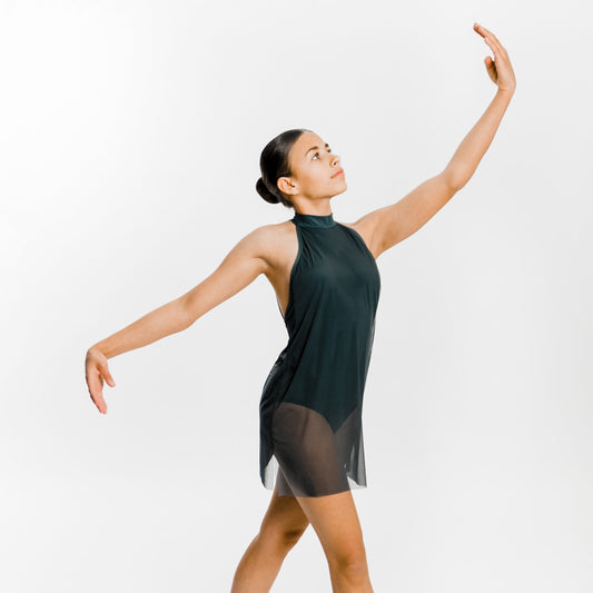 Open Back Mesh Lyrical Contemporary Dress (MTO) - RD Dance Costumes
