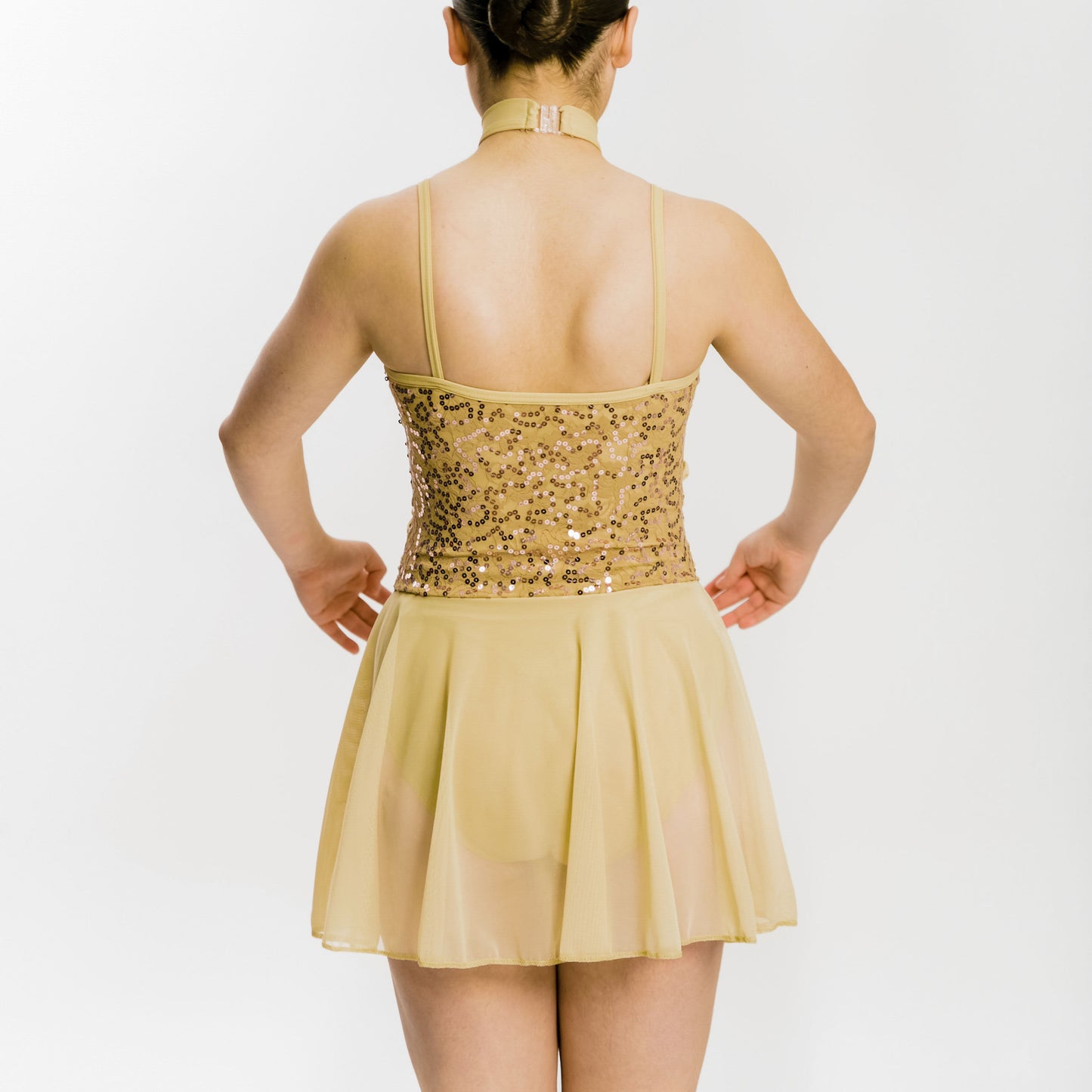 Emily Nude Sequin Lace Mesh Lyrical Dress | Lyrical Dance Costume
