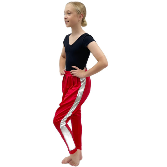 Red & Silver Trousers | Razzle Dazzle Dance Costumes