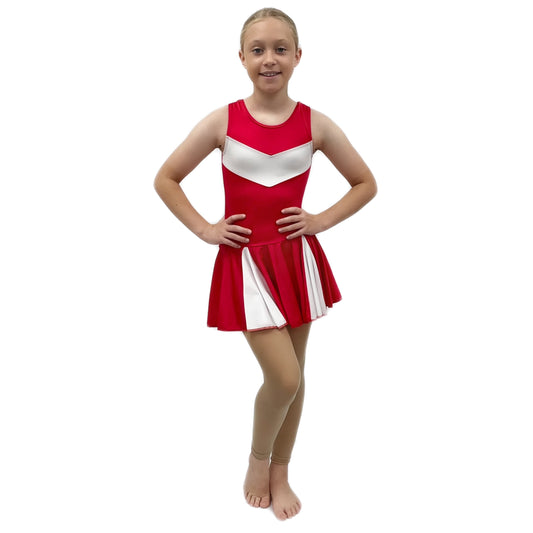 Red & White Cheer Dress | Razzle Dazzle Nuneaton