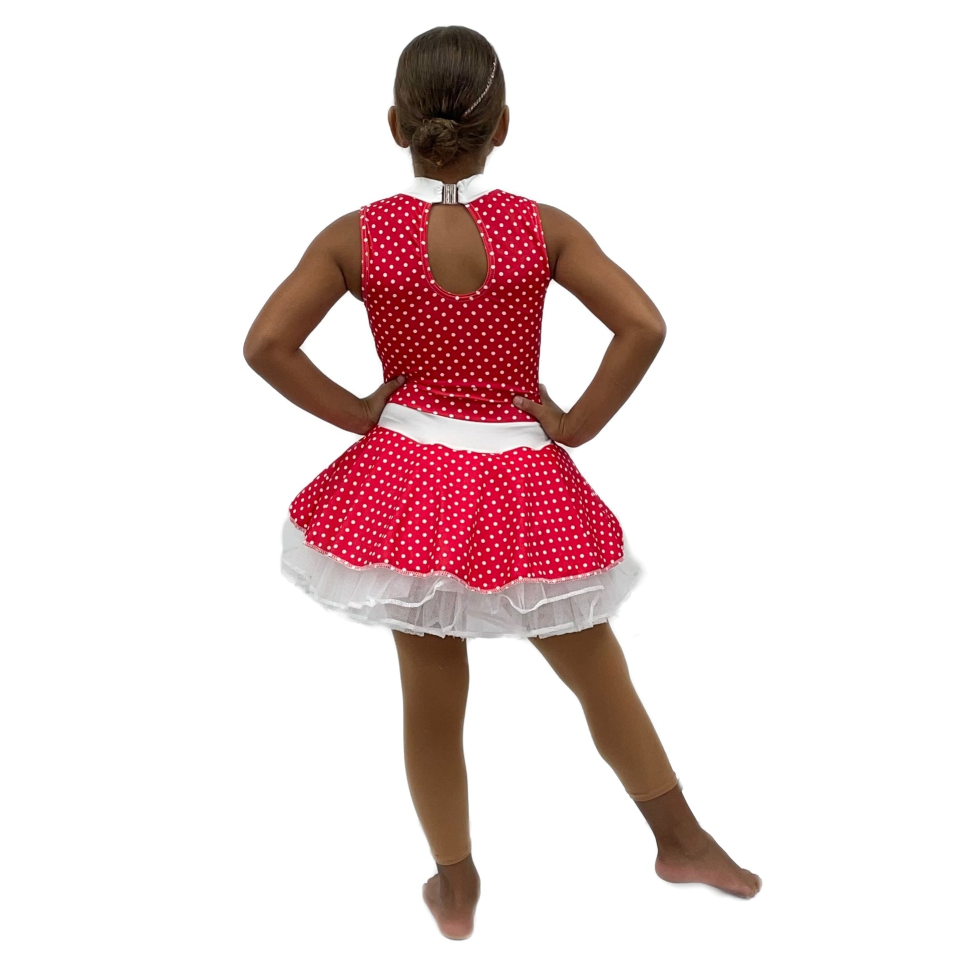 Red & White Polka Dot Tutu Dress | Razzle Dazzle Dance Costumes