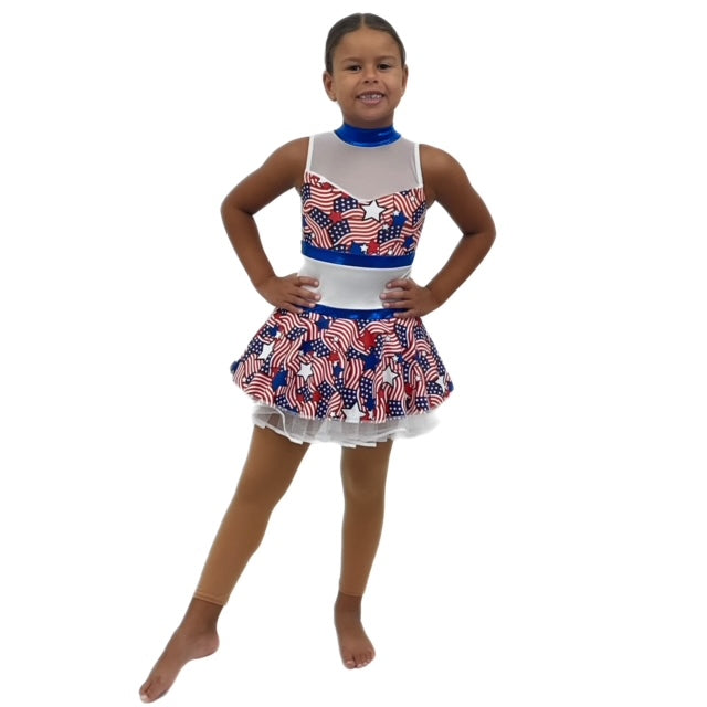 USA Flag Tutu Dress | Razzle Dazzle Dance Costumes